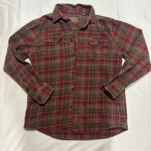 Men’s Orvis Red and Green Big Bear Heavyweight Flannel